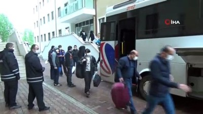 eve donus -  Karantina yurdundan uğurlandılar Videosu