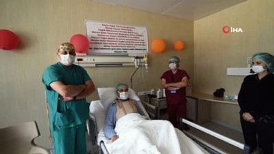 damar tikanikligi -  Şehir Hastanesi'nde tedavi gören hastadan pankartlı teşekkür Videosu