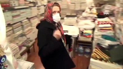 45 yıllık esnaf Kadriye Özgören aylar sonra dükkanına kavuştu