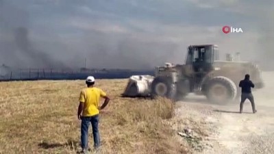  Ateşe verip kaçtılar...600 dönüm buğday ekili tarla küle döndü