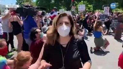 Beyaz Saray Önünde Protestolar Sürüyor