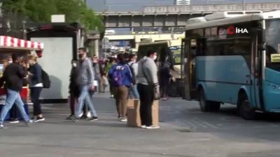 bakanlar kurulu toplantisi -  Normalleşmenin ilk sabahı metrobüs durağında insan yoğunluğu Videosu