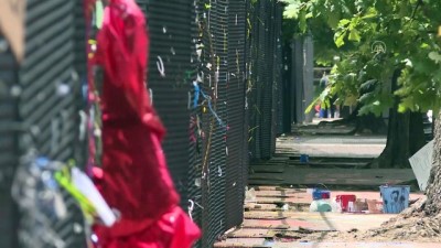 polis siddeti - Beyaz Saray etrafına gösteriler nedeniyle örülen çitler kaldırılıyor - WASHINGTON Videosu