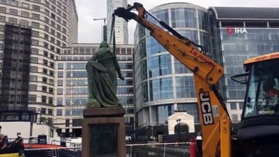 polis siddeti -  - İngiltere’de ikinci köle tüccarına ait heykel kaldırıldı Videosu
