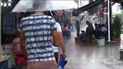  Beklenen yağmur Edirne'de başladı
