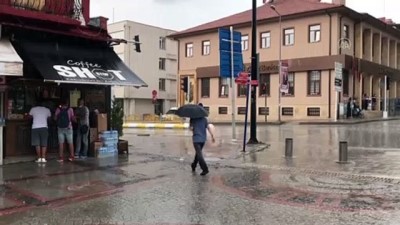 istinat duvari - Şiddetli yağış ve dolu etkili oldu - EDİRNE Videosu