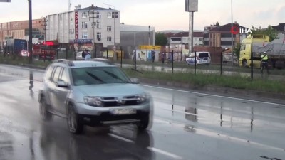 cevre yollari -  Yağmur sonrası kazaların ardından uzun araç kuyrukları oluştu Videosu