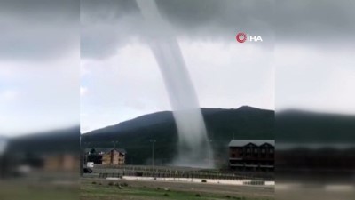  Erciyes'te hortum görenleri şaşkına çevirdi
