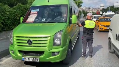  İstanbul’da minibüslere şok denetim: 7 yolcu fazla çıktı