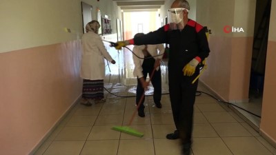 rehber ogretmen -  LGS öncesi okullarda dezenfekte çalışması Videosu