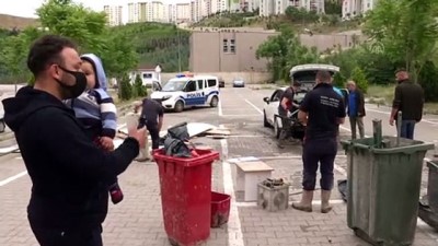 Sağanakta evini su basan ailenin eşyaları kullanılamaz hale geldi - ANKARA