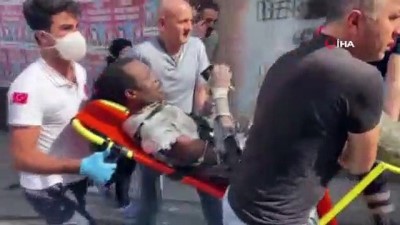 saglik ekibi -  Beyoğlu Okmeydanı'nda bir iş yerinde patlama meydana geldi Videosu
