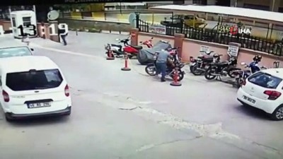 kapkac -  Kapkaç ve motosiklet hırsızlığı kamerada Videosu