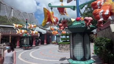 'Ocean Park' tema parkı aylar sonra kapılarını ziyaretçilere açtı - HONG KONG
