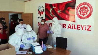 koronavirus - Süper Lig maçı öncesi basın mensuplarına Kovid-19 testi - SİVAS Videosu