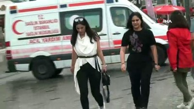  Taksim’de güneş ve yağmur bir arada