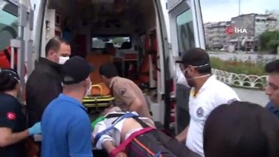 agir yarali -  Fatih’te bir kişi otelin 3’üncü katında düşerek ağır yaralandı Videosu