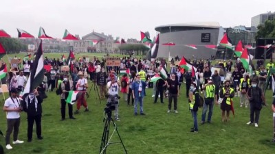 polis siddeti - İsrail'in 'ilhak' planı Hollanda’da protesto edildi - AMSTERDAM Videosu