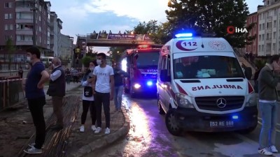insaat alani -  Ordu'da otel inşaatı beton dökümü sırasında göçtü, çok sayıda işçi yaralandı Videosu