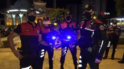  Polisten drone ile 'korona' uyarısı