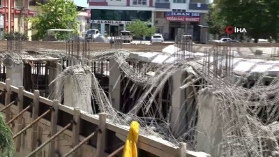 cenaze -  1 kişinin öldüğü, 8 kişinin yaralandığı otel inşaatındaki göçük böyle görüntülendi Videosu