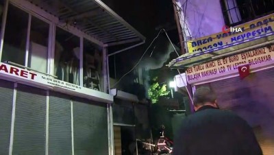 mobilya -  Başkent’te mobilya dükkanında korkutan yangın Videosu