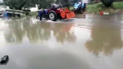 mahsur kaldi -  Bursa'nın İznik ilçesinde aşırı yağışlar sele neden oldu Videosu