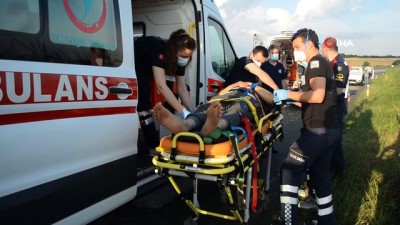 minibus kazasi -  Tekirdağ'da minibüs kazası: 7 yaralı Videosu