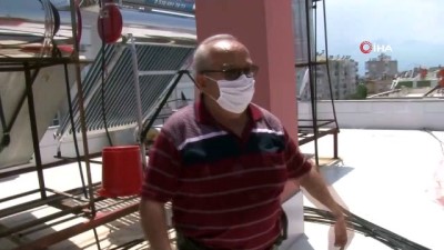  Mahallelinin çatıda hırsız avı