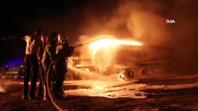 saglik ekibi -  - El Bab'taki yakıt istasyonunda çıkan yangın söndürüldü Videosu