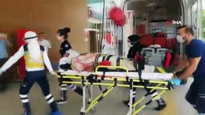 gesi -  Kalıp çakarken düşen işçi ağır yaralandı Videosu