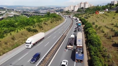  Başlatılan yol çalışması TEM’i kilitledi