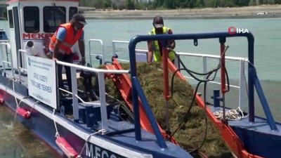 yaz mevsimi -  Boğaçayı deniz süpürgesiyle temizleniyor Videosu