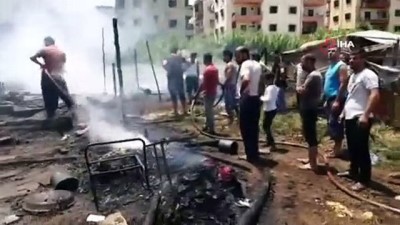  - Lübnan'da mülteci kampında yangın