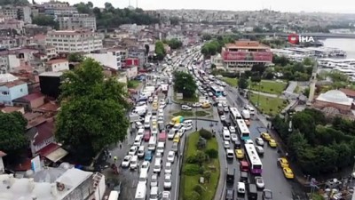 aktuel -  Eminönü'nde şiddetli yağış sonrası trafik kilitlendi Videosu