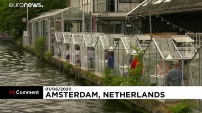 Hollanda'daki restoranlardan Covid-19'a karşı önlem: Açık havada kapalı mekan