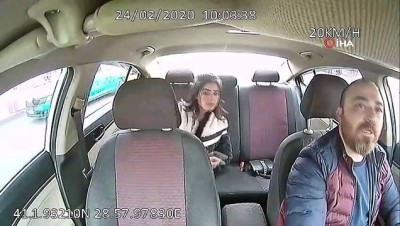  İstanbul’un göbeğinde taksici dehşeti kamerada