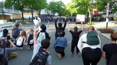 polis mudahale -  - Trump protestoların ortasında Beyaz Saray’dan yürüyerek çıktı Videosu
