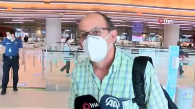 pasaport kontrolu -  ABD’den İstanbul’a 3 ay sonra ilk tarifeli uçuş gerçekleşti Videosu