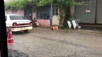  Çanakkale’ye bilye büyüklüğünde dolu yağdı