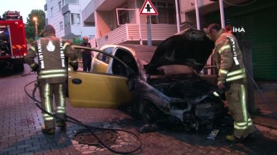 otomobil kundaklandi -  İstanbul'da aynı gecede 2. araç kundaklaması Videosu