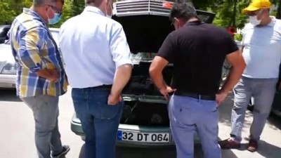  Nostaljik Mercedesler Isparta’da toplandı