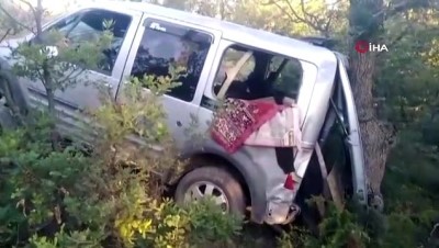  Yayla dönüş yolunda araç uçuruma yuvarlandı: 1 ölü