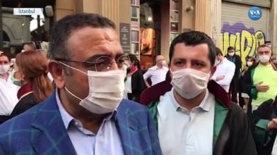 İstanbul Barosu Önünde Protesto