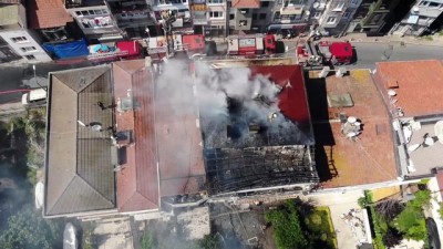 kaynak makinesi -  İstanbul Boğazı’na sıfır binanın çatısı alev alev yandı Videosu
