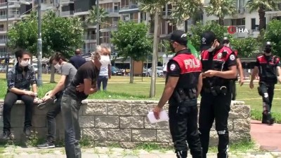  İzmir’de polisten maske denetimi: Maske takmayana 900 lira ceza