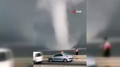  Hortum ile böyle selfie çekti