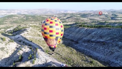 sicak hava balonu -  Konya’da balon turizmi için test uçuşu yapıldı Videosu