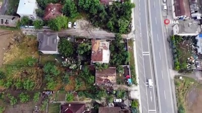  Büyükçekmece’de hortumun verdiği zarar görüntülendi