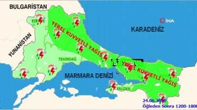  Meteoroloji’den İstanbul için kuvvetli yağış uyarısı
